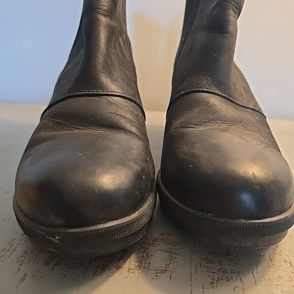 Sorel Joan of Arctic Wedge ll Chelsea Black Waterproof Ankle Boots Size 8.5 US - Picture 6 of 7